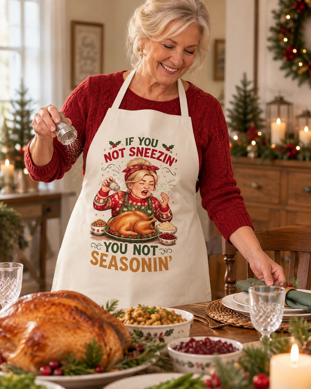 You Not Seasonin"  Apron