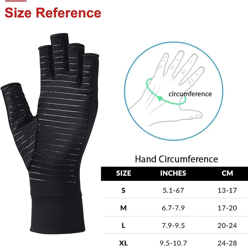 Copper Arthritis Compression Gloves