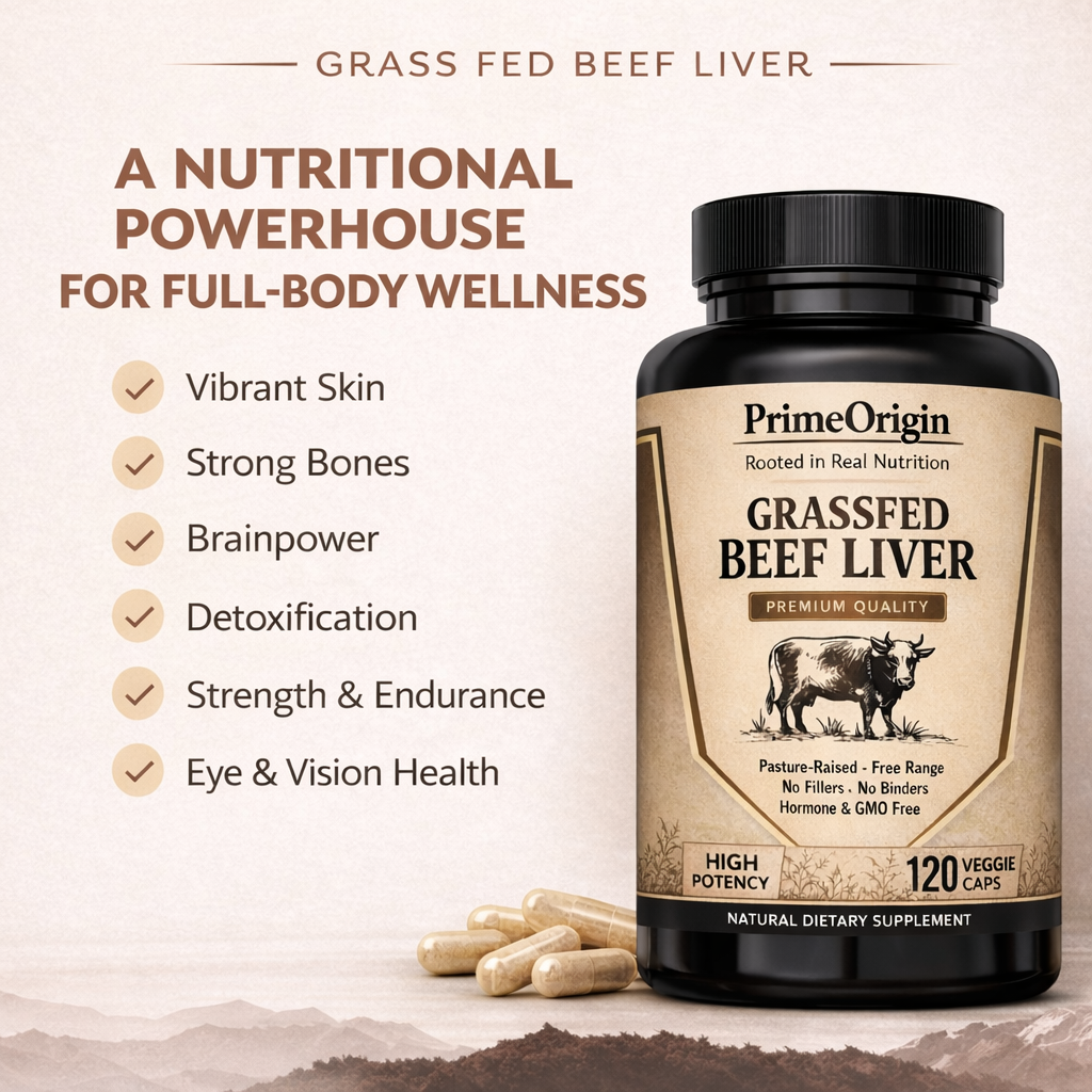 PrimeOrigin Grass-Fed Beef Liver