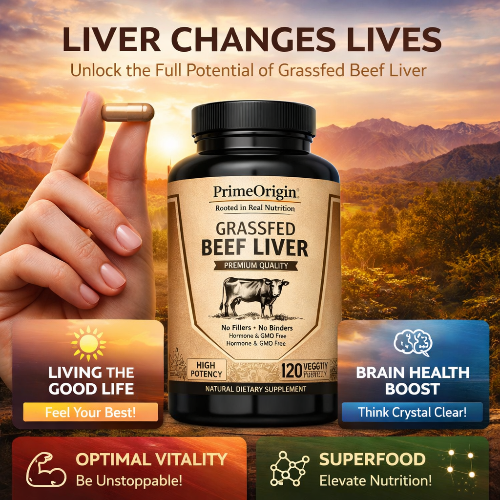 PrimeOrigin Grass-Fed Beef Liver