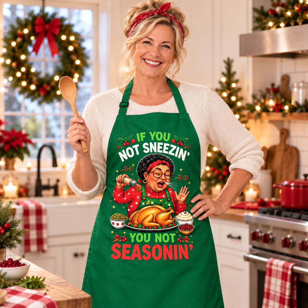You Not Seasonin"  Apron