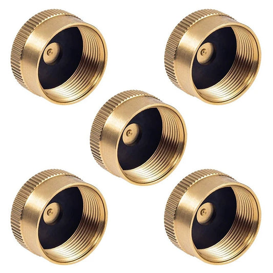 5pcs Brass Propane Saver Caps