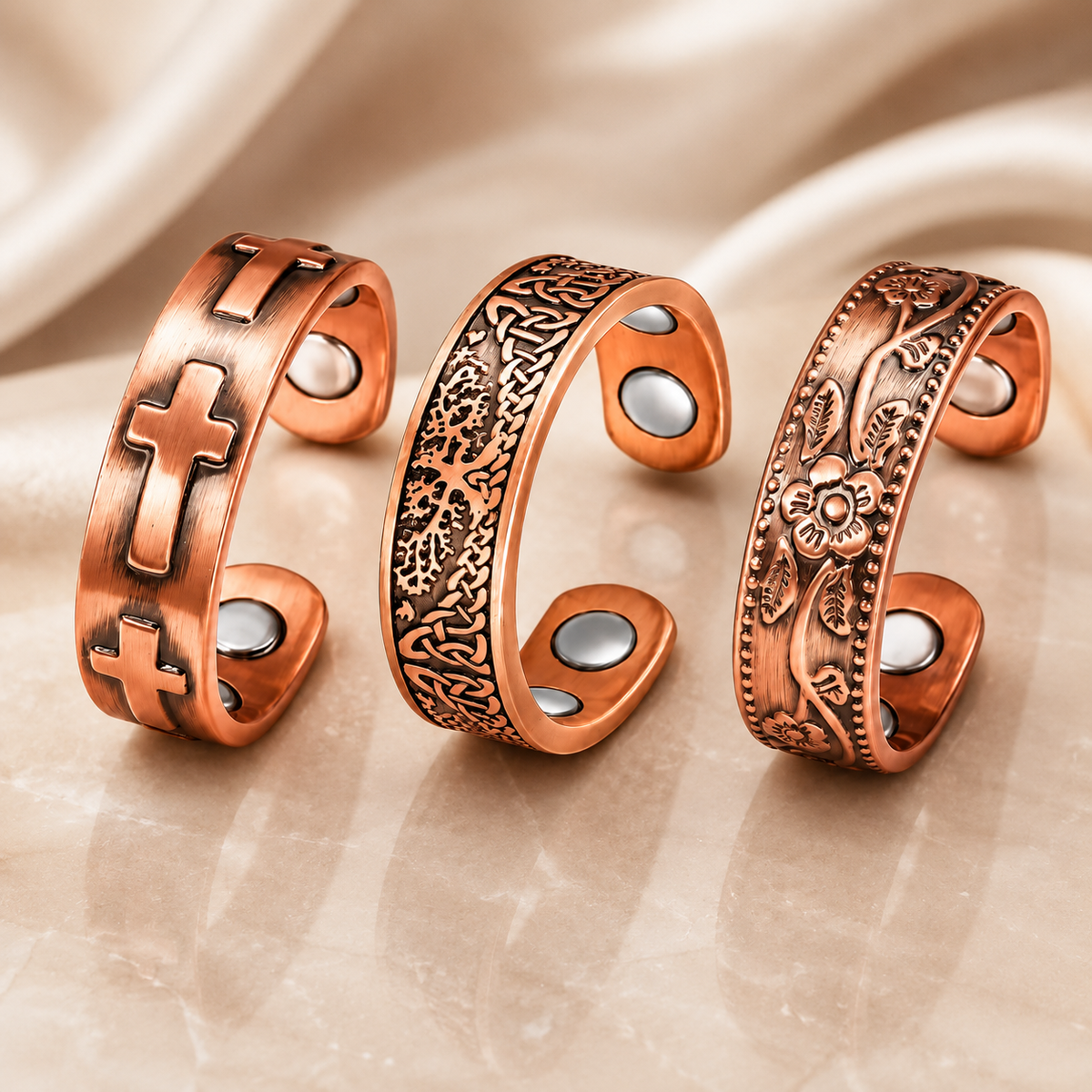 Heritage Symbol Copper Magnetic Rings™